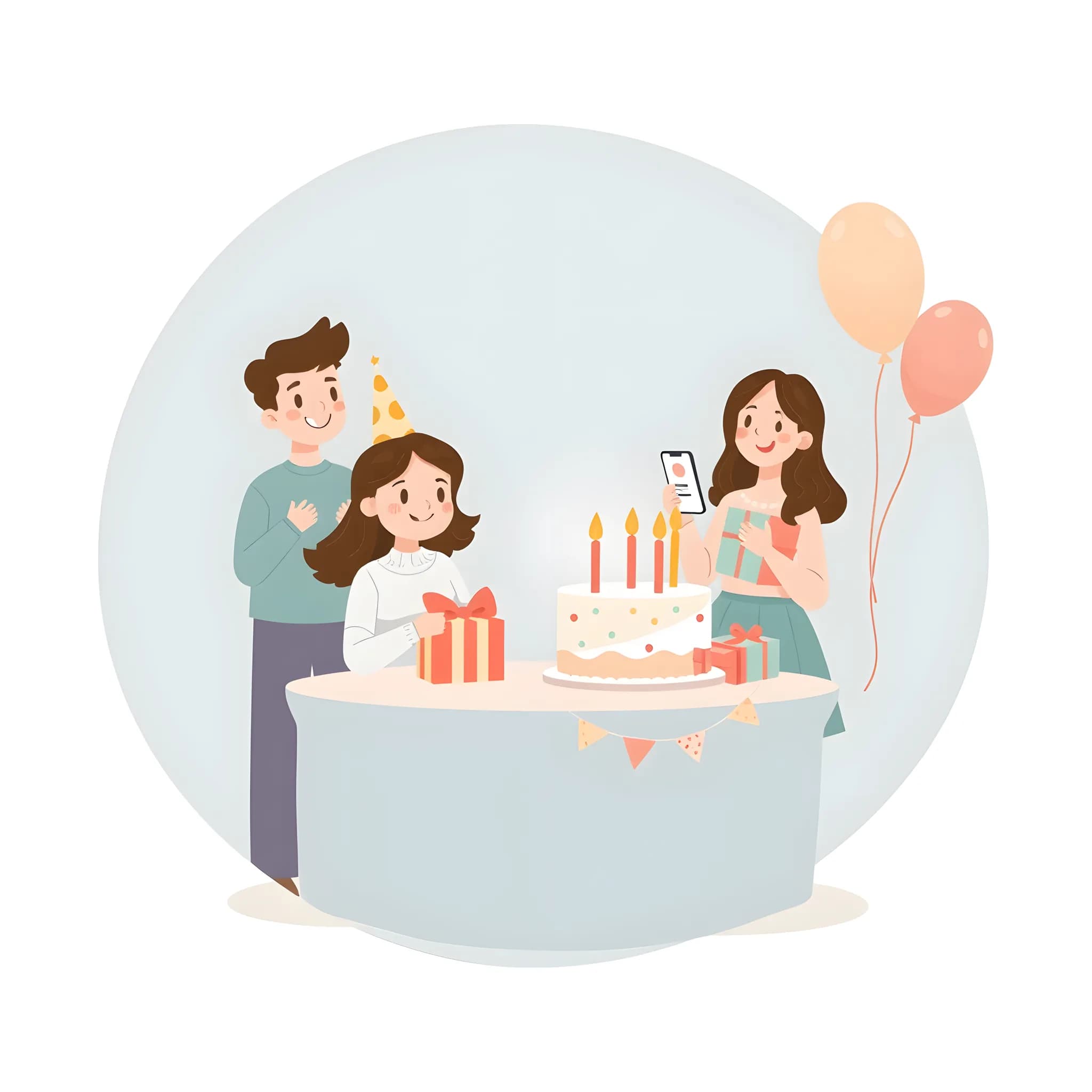 Voorbeeld van een verjaardagslijstje op Happy Giftlist