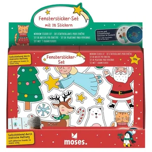 Kerst raamstickers - Glow in the dark