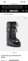 ICON BLACK GLITTER BOOTS
