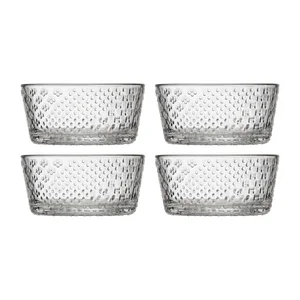 Bowl 25cl clear 4pc