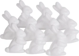 VBS Piepschuim figuur "Konijnen", 10 stuks