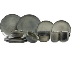 Salt & Pepper Serviesset Meridian - Groen/Blauw - 16-delig / 4 personen