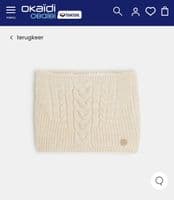 Gedraaide snood met fleece voering