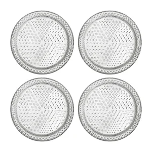 Plate 154mm clear 4pc