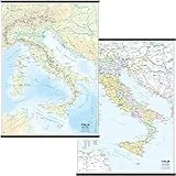 Carta geografica murale fisica e politica ITALIA Belletti 97x134 cm MS01PL