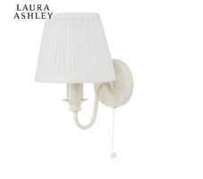 Laura Ashley Ellis Wall Light Cream with Shade