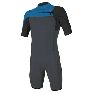 O'Neill Hammer 2mm Chest Zip Shorty Wetsuit 2025 - Graphite / Black / Ocean