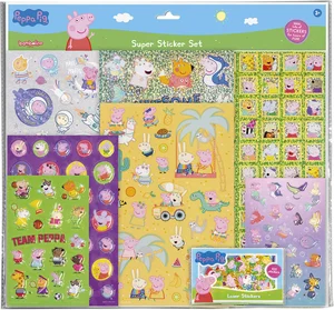 Peppa Pig stickers XL Super Sticker set - 7vellen incl. luxe stickers