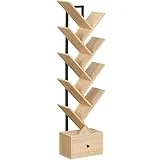 HOOBRO Scaffale a Forma di Albero, Libreria a 9 Livelli, Organizzatore per