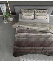 Marcus - Taupe - Flanel Dekbedovertrek | Dekbed-Discounter