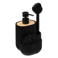 Doseador para detergente preto com acessórios blackwood