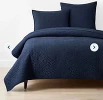 Voile Quilt- size Queen, navy blue color
